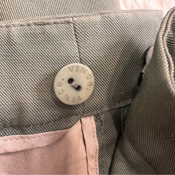 Vince women’s mid rise cropped linen trousers size 8 - Picture 12 of 13